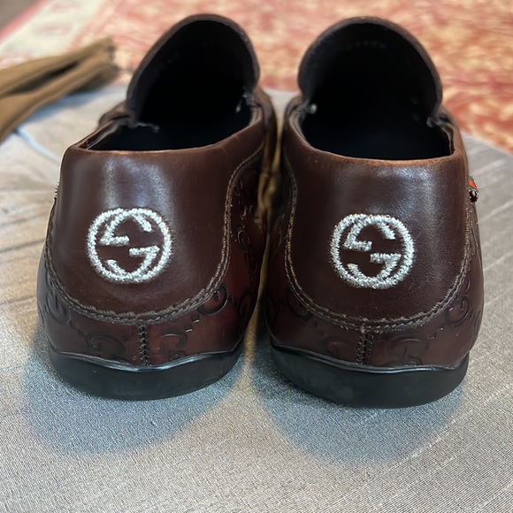 GUCCI San Marino Guccissima Brown Leather Loafer - Picture 3 of 7